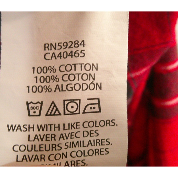 Children's Place Youth XXL 16 Red Black Long Sleeve Button-down Plaid Shirt - Picture 7 of 7